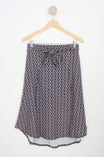 saia C&A feminina estampada com fenda