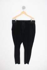 calça de tecido shoulder feminina preta