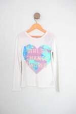 blusa gap kids branca com silk