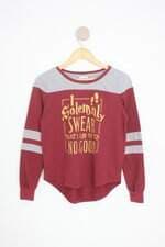 blusa harry potter feminina bicolor com recortes