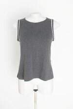 blusa candy basic feminina cinza com aplique