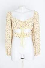 cropped nlw feminino estampado com franzido e recortes
