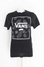 camiseta vans feminina preta com silk