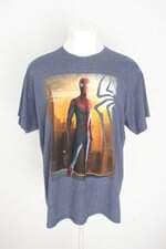 camiseta marvel masculina azul com silk