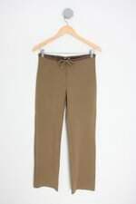 calça de tecido lucidez feminina marrom