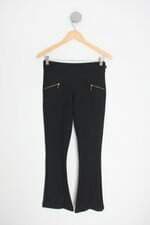 calça de tecido feminina preta