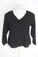 blusa gris feminina preta