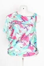 blusa fórum feminina estampada com drapeado