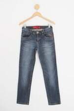 calça jeans patogê feminina azul com bordado