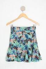 saia my place feminina estampada com forro