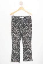 calça de sarja dudalina feminina estampada