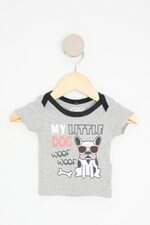 camiseta catha kids cinza com silk