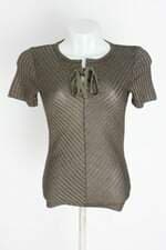 blusa amofany feminina marrom com tiras