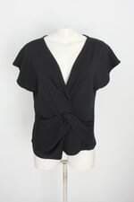 blusa amaro feminina preta com torção