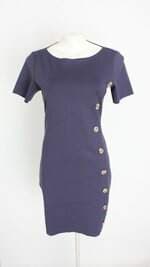 vestido miravest feminino azul com aplique