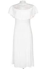 vestido for your information feminino branco com babado e forro