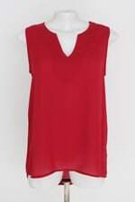 blusa feminina vermelha com barra mullet