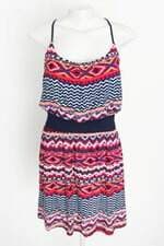 vestido trixxi feminino estampado com forro