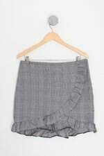 saia talita kume feminina estampada com babado