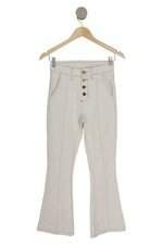 Calça B 27 Denim feminina off white