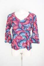 blusa  fil du fil feminina estampada