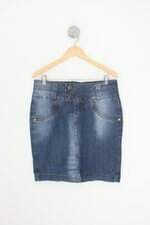 saia jeans tarifa zero feminina azul