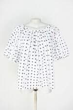blusa loft feminina estampada com pregas