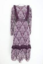 vestido zen closet feminino roxo com bordado e forro
