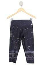 calça legging livre&leve feminina azul estampada