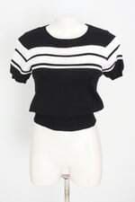 blusa chic park feminina bicolor com recortes