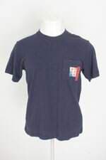 camiseta uniqlo feminina azul com silk