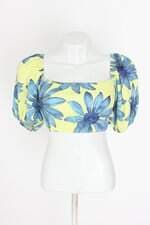 top cropped C&A feminino estampado