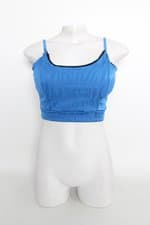 top esportivo d fit feminino azul com bojo