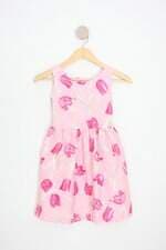 vestido Brubella kids estampada com forro