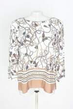 blusa gregory feminina estampada com ombreira 