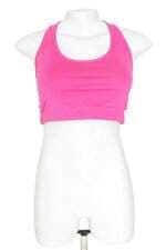 top esportivo domyos feminino rosa com recortes