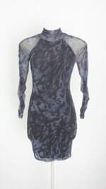 vestido jonh john feminino estampado com forro e franzido