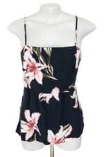 blusa Maria Filó feminina azul floral