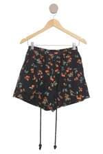 Shorts Dress To feminino preto estampado