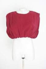 blusa cropped maclagen feminina vinho