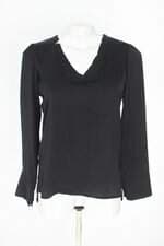 blusa infinity feminina preta com barra mullet