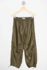 calça de tecido bershka feminina verde