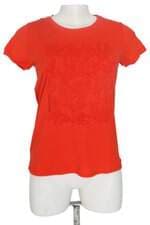 blusa esportiva Track & Field feminina laranja com silk