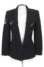 blazer Canal feminino preto com bordado
