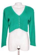 cardigan de tricô costume feminino verde