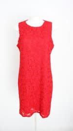 vestido cortelle feminino vermelho com forro