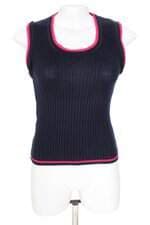 regata Sacada feminina tricot azul Marinho