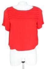 blusa lizie feminina vermelha com pregas