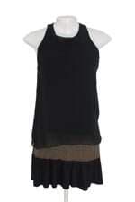 blusa espaço fashion preta com plissado