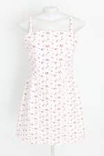 vestido C&A feminino estampado com fenda
